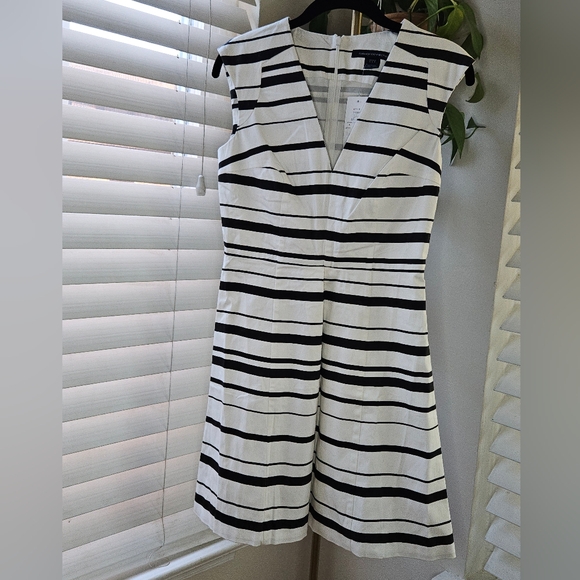 French Connection Dresses & Skirts - French Connection Joshua Black and White Striped Mini Dress